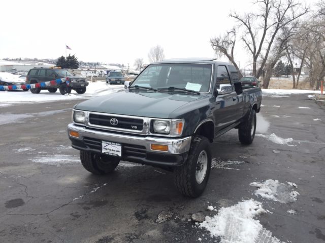 1993 Green Toyota Pickup Crew Cab Pickup