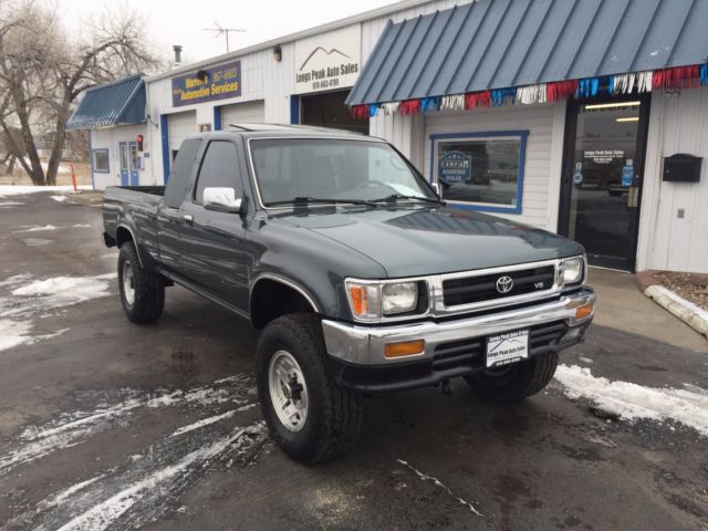 1993 Green Toyota Pickup Crew Cab Pickup