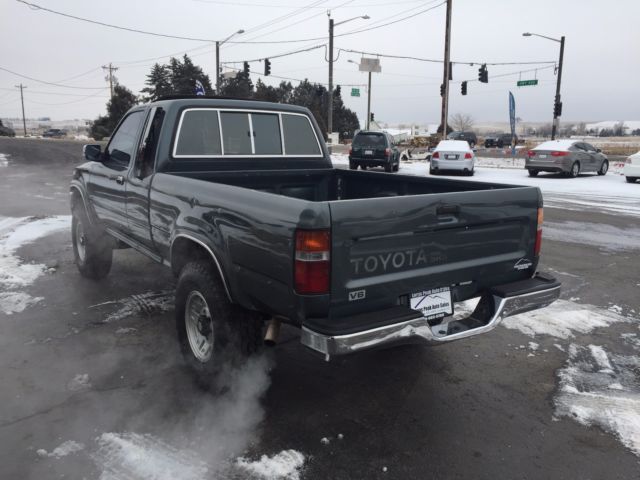 1993 Green Toyota Pickup Crew Cab Pickup