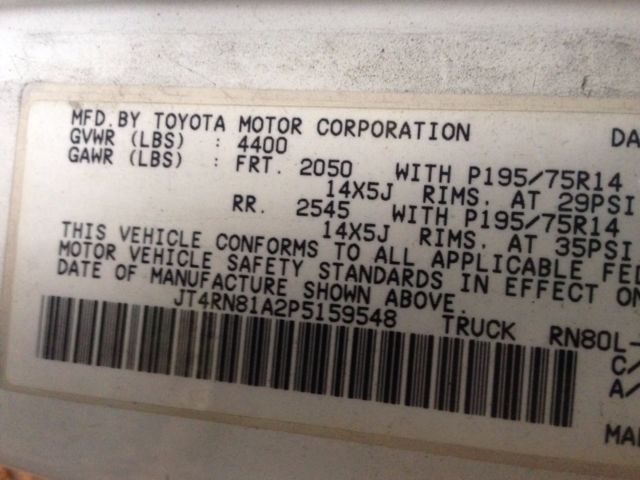 1993 White Toyota Other Cab & Chassis