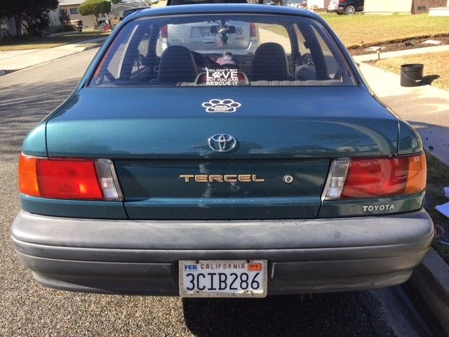 1993 Teal Toyota Tercel Coupe