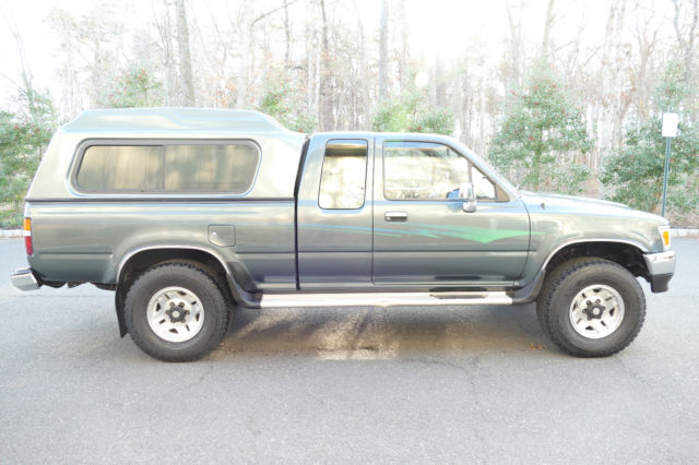 1993 GREEN Toyota Tacoma Extended Cab Pickup