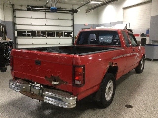 1993 Red Dodge Dakota Pickup Truck