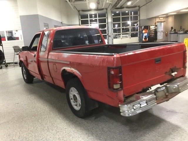 1993 Red Dodge Dakota Pickup Truck