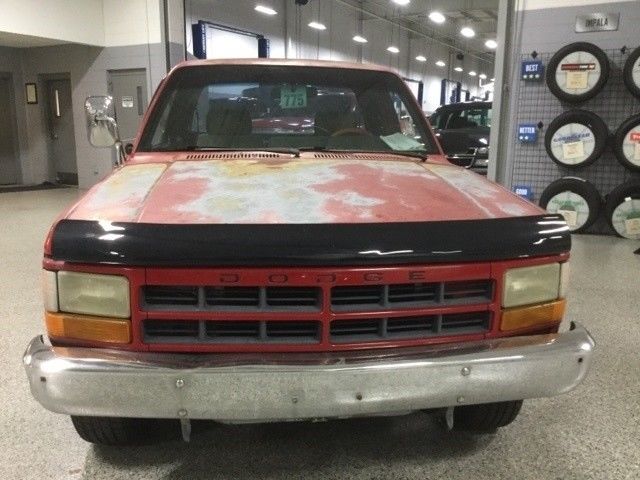 1993 Red Dodge Dakota Pickup Truck