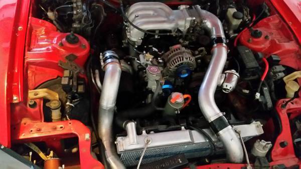 1993 Red and Black Mazda RX-7 Coupe