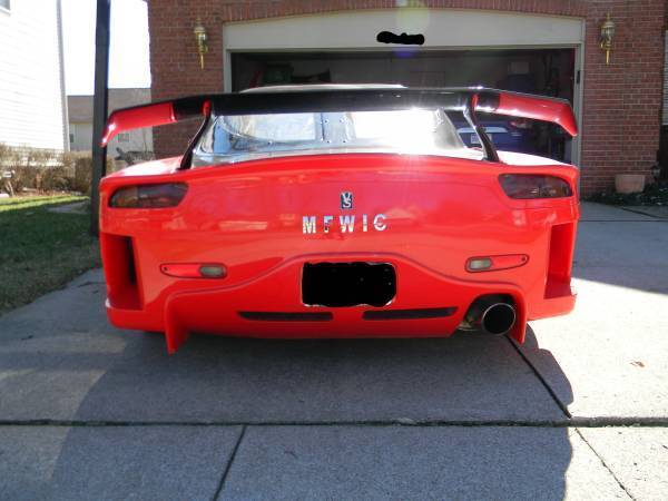 1993 Red and Black Mazda RX-7 Coupe