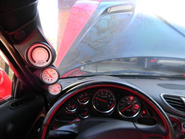 1993 Red and Black Mazda RX-7 Coupe