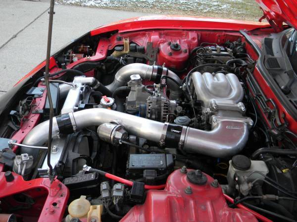 1993 Red and Black Mazda RX-7 Coupe