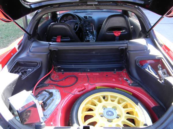 1993 Red and Black Mazda RX-7 Coupe