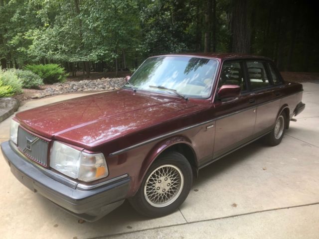 1993 Burgundy Volvo 240 Sedan