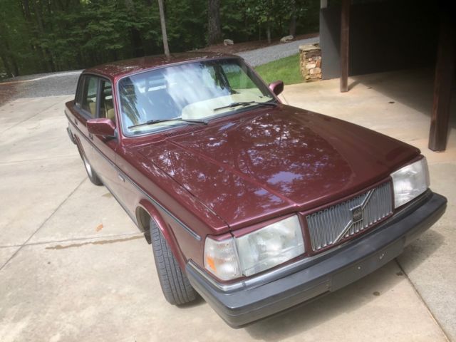 1993 Burgundy Volvo 240 Sedan