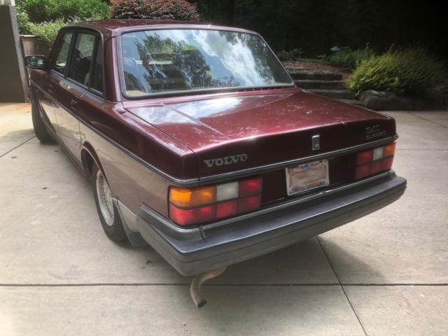 1993 Burgundy Volvo 240 Sedan