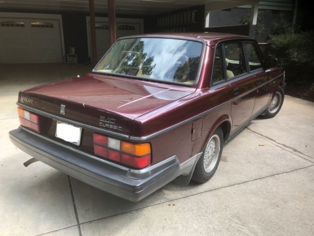 1993 Burgundy Volvo 240 Sedan