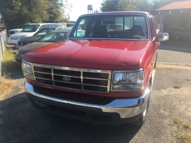 1993 Red Ford F-150 Pickup Truck