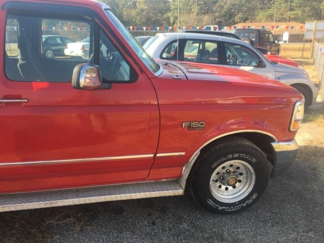 1993 Red Ford F-150 Pickup Truck