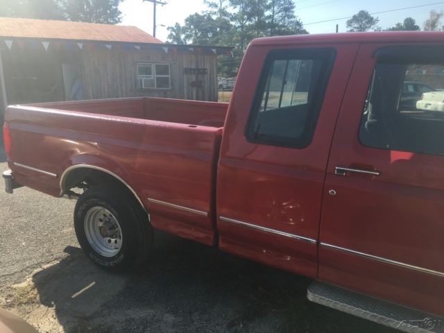 1993 Red Ford F-150 Pickup Truck