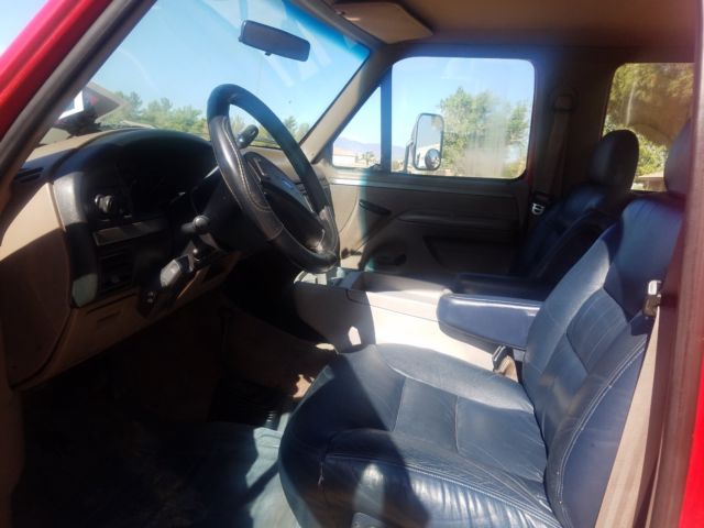 1993 Red Ford F-350 Crew Cab Pickup