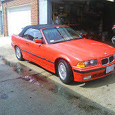 1994 Red BMW 3-Series Convertible