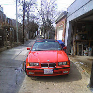1994 Red BMW 3-Series Convertible