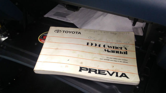 1994 DARK BLUE Toyota Previa WAGON