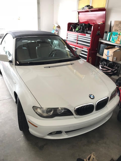 1994 White BMW 3-Series Convertible