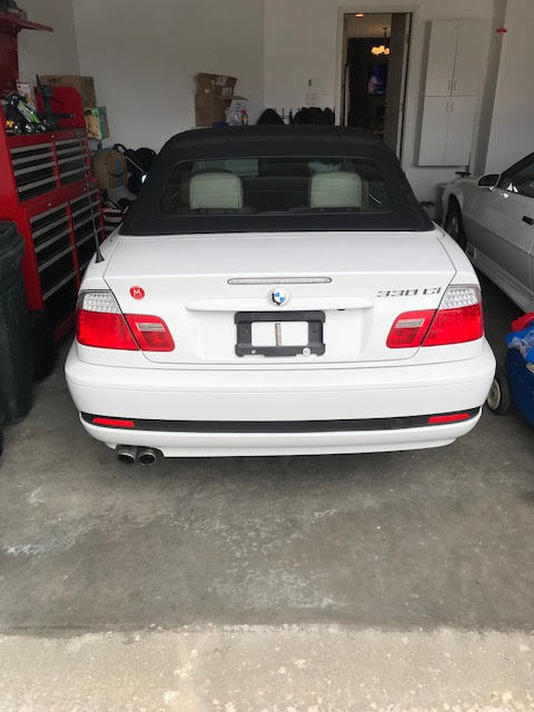 1994 White BMW 3-Series Convertible