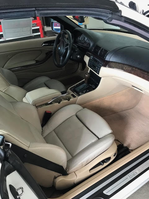 1994 White BMW 3-Series Convertible