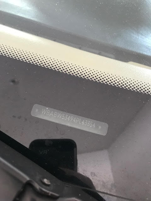 1994 White BMW 3-Series Convertible