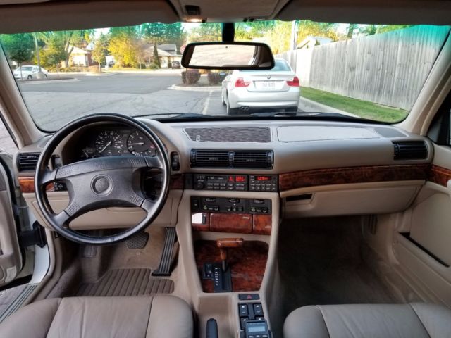 1994 White BMW 7-Series Sedan