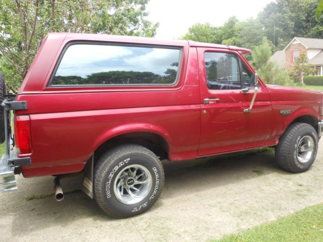 1994 Red Ford Bronco SUV