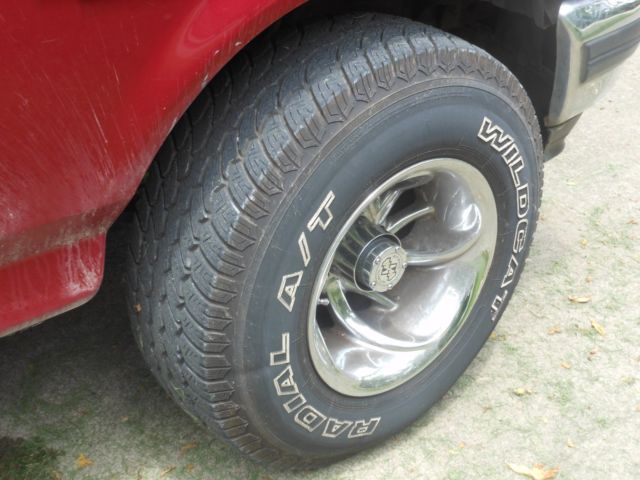 1994 Red Ford Bronco SUV