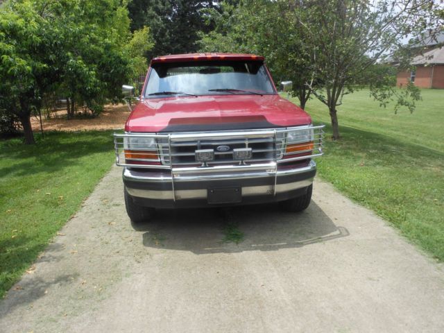 1994 Red Ford Bronco SUV