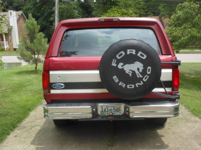 1994 Red Ford Bronco SUV
