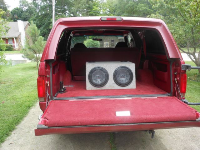 1994 Red Ford Bronco SUV