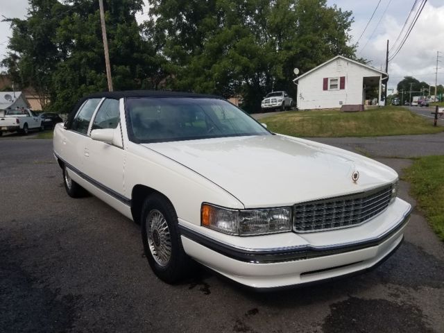 1994 White Cadillac DeVille Sedan