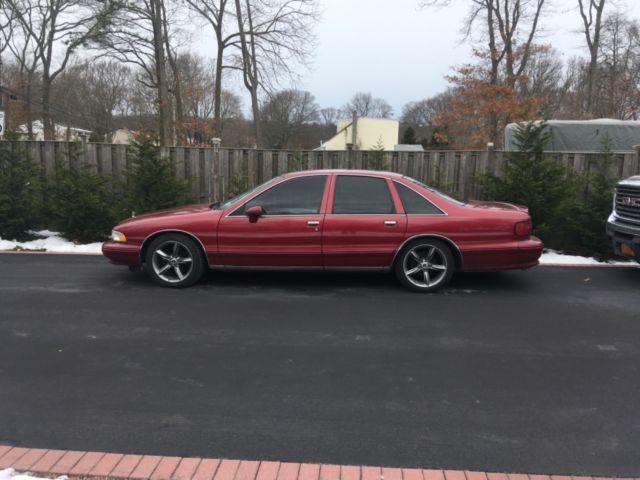 1994 Garnet red Chevrolet Capriceold Sedan
