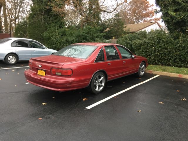1994 Garnet red Chevrolet Capriceold Sedan