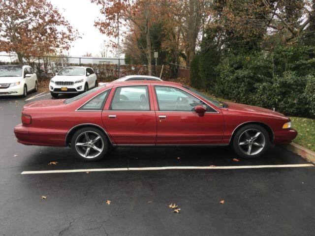 1994 Garnet red Chevrolet Capriceold Sedan