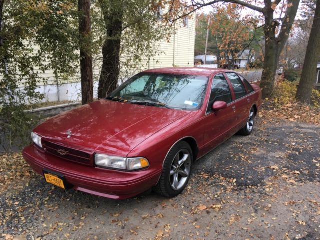 1994 Garnet red Chevrolet Capriceold Sedan