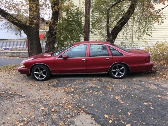 1994 Garnet red Chevrolet Capriceold Sedan