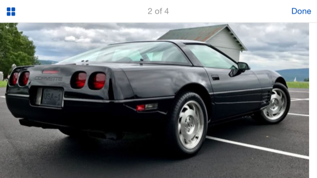 1994 Black Chevrolet Corvette Coupe
