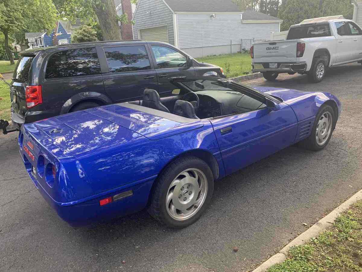 1994 Blue Chevrolet Corvette Convertible