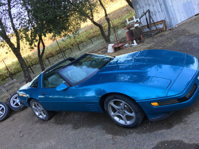 1994 Blue Chevrolet Corvette Coupe