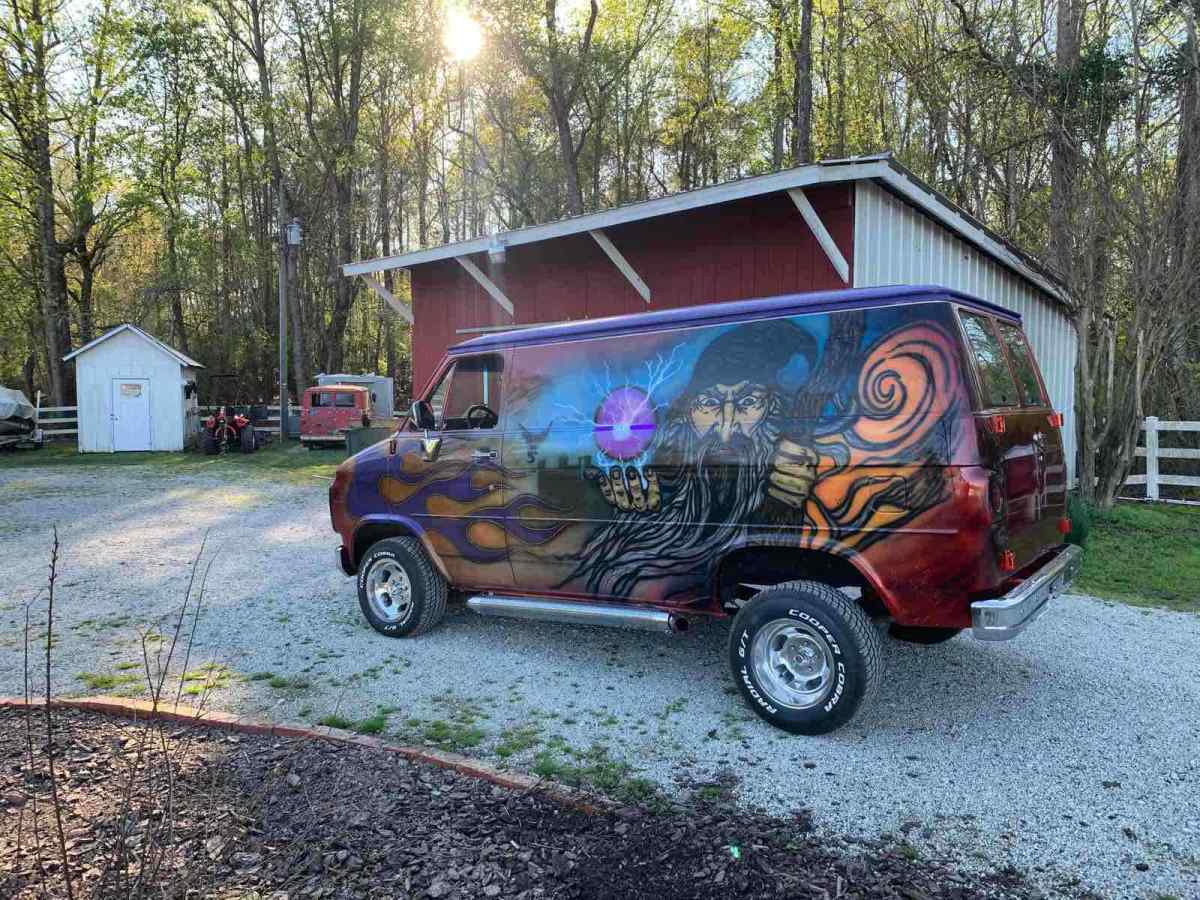 1994 Orange Chevrolet G20 Van