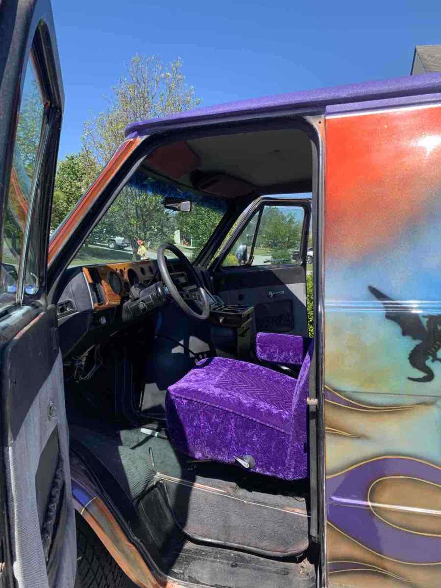 1994 Orange Chevrolet G20 Van