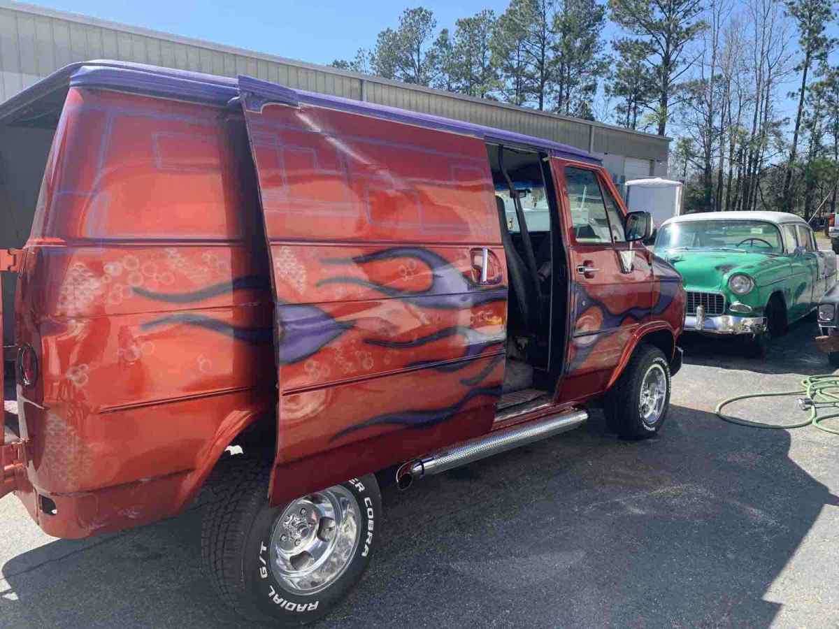 1994 Orange Chevrolet G20 Van