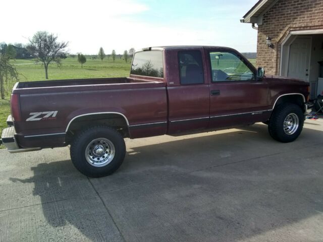 1994 Burgundy Chevrolet C/K Pickup 1500 Extended Cab Pickup