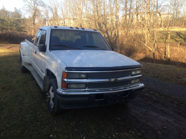 1994 White Chevrolet C/K Pickup 3500 Extended Cab Pickup