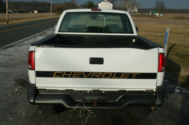 1994 White Chevrolet S-10 Extended Cab Pickup